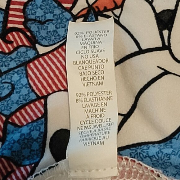 LuLaRoe TC Tall & Curvy Women’s Plus Leggings Red Snowman Christmas - Picture 7 of 16